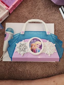 Disney frozen sing a long music box with mic