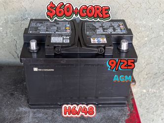 AGM Car Battery Group Size 48/H6