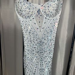 Stunning Iridescent Rhinestone Dress