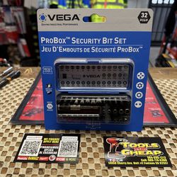 VEGA 32pc. ProBox Security Bit Set