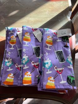 New Halloween dish towels