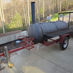 250 Gallon Smoker Trailer – 1/4” Steel – Garrett Grills