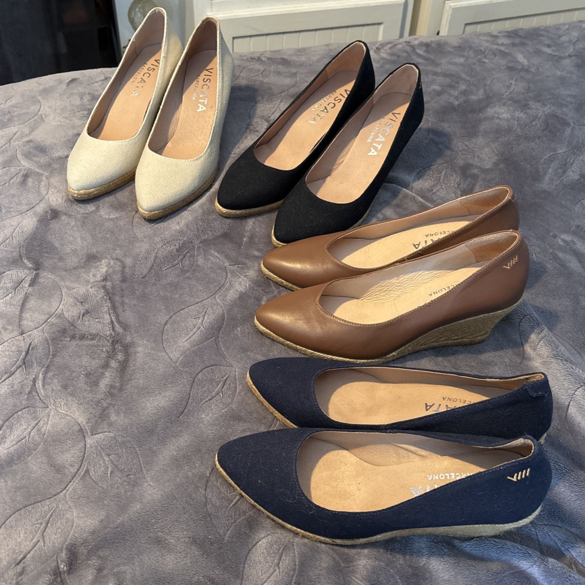 Viscata Barcelona Espadrilles Wedges Shoes Woman’s Sz 7-7.5