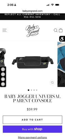 Baby jogger parent organizer for stroller
