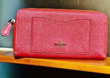 Authentic COACH LEATHER Wallet Pink