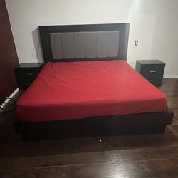 king size bed w frame