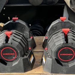 WEIDER ADJUSTABLE  100Lbs.                                          Bench Incuded