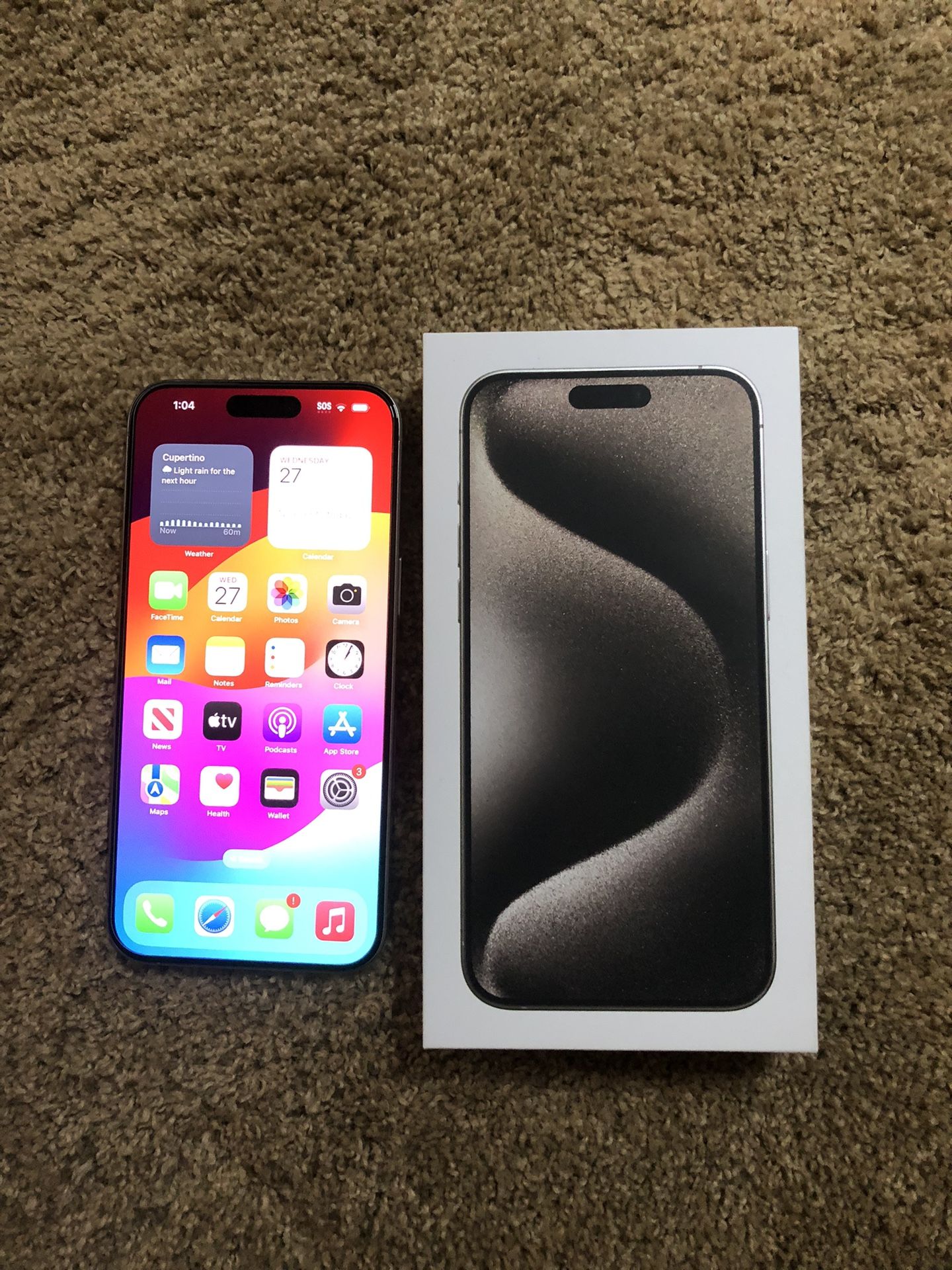 iPhone 15 Pro Max 256GB Natural Titanium Locked Xfinity Brand New Open