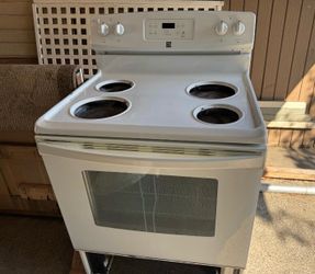 White Electric Stove