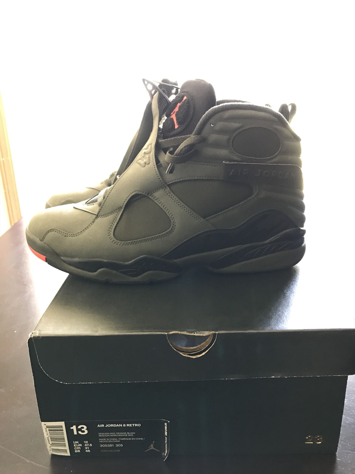 Nike Air Jordan Retro 8 - Size 13 - Hunter Green