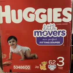 LITTLE MOVERS SIZE 3 …. 62 Ct…. $25.00