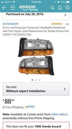 98-04 dodge headlights