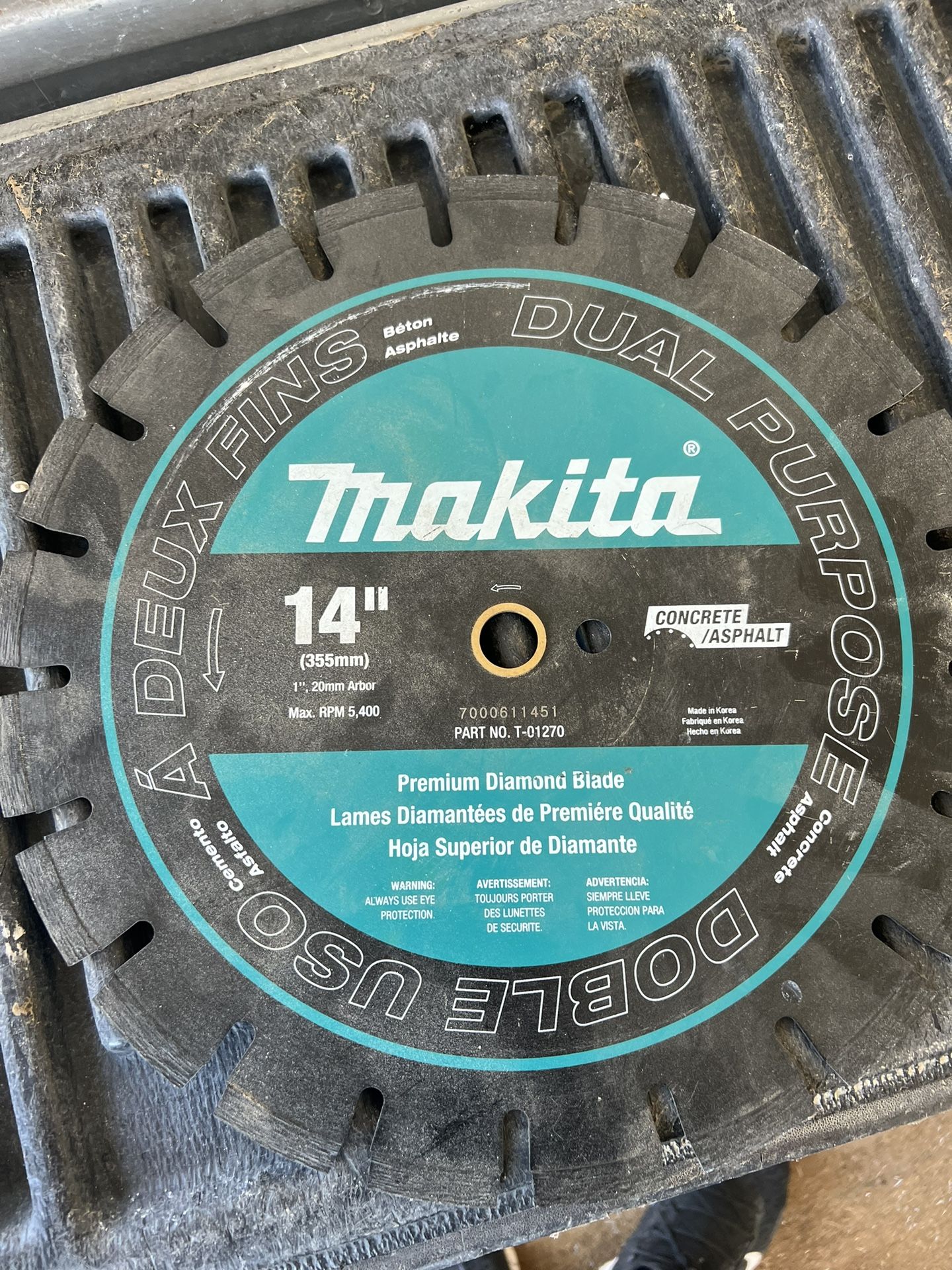 14 in. Segmented Rim Dual Purpose Diamond Blade Home & Garden