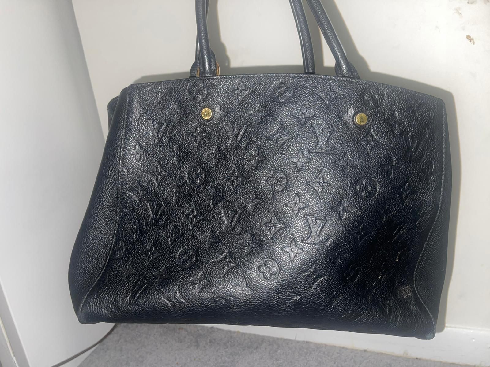 Louis Vuitton Montaigne Handbag Monogram Empreinte