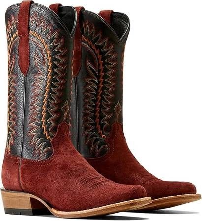 NEW SZ 7 Ariat Men Wester Cowboy Boots Square Toe Futurity Time