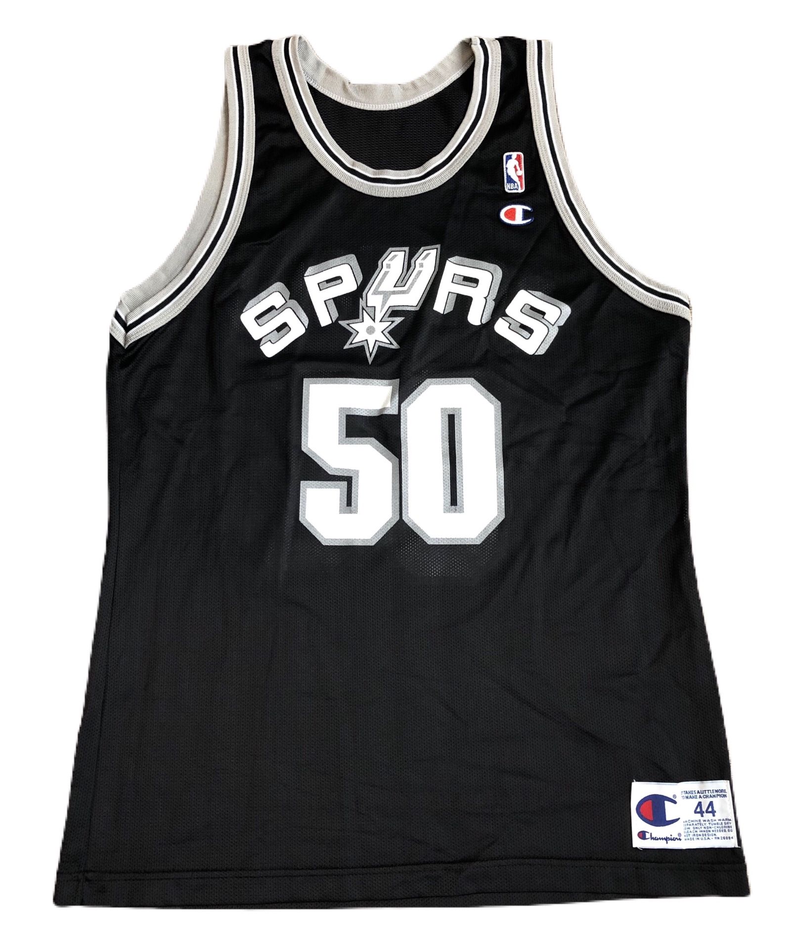 VTG Champion David Robinson Jersey San Antonio Spurs #50 NBA-Vintage 90s Size 44