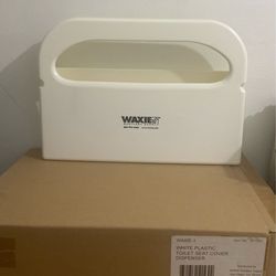 Waxie -1 White Plastic Toilet Seat Cover Dispenser