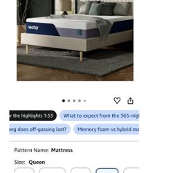 Nectar 13” Memory Foam Mattress - Queen – Brand New, Still Sealed