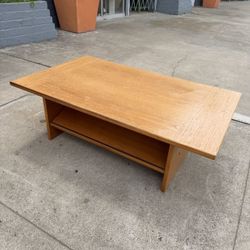 Antique Made In Denmark Teak Wood Coffee Table 