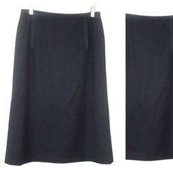 J.Crew 100% Wool Black Straight Pencil Skirt Size 6