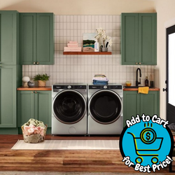 Whirlpool Front Load Washer and Gas Dryer Silver Stackable Set