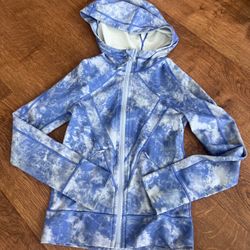 Ivivva girls tie dye hooded jacket size 6