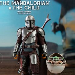 In Hand, Brand New, Never Opened Hot Toys - Star Wars - The Mandalorian - Mando and Grogu - Sixth Scale ( 1/6 ) Figure - Deluxe Version - TM5015