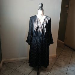 Torrid Black Polka Dot Dress Size 2