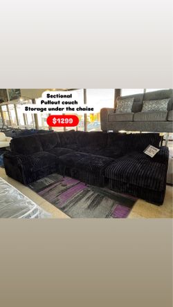 Sectional pullout couch