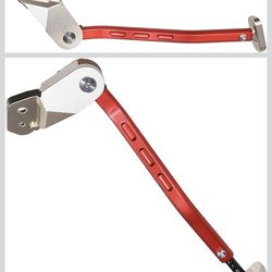 Motorcycle Side Stand Add-On Kickstand Compatible With For Honda 2013–2024 CRF250R CRF450R (Red)