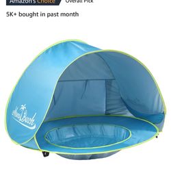 Monobeach Baby Beach Tent Pop Up Portable Shade Pool UV Protection Sun Shelter for Infant 