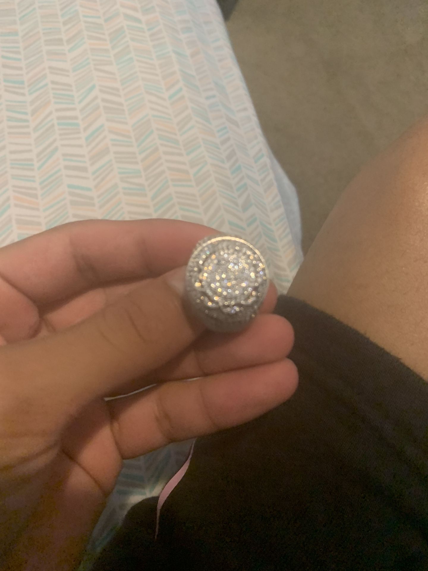 Diamond Mossinate Ring