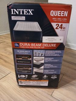 Intex Dura-Beam Deluxe Queen Air Mattress 24in