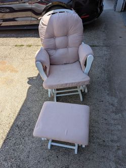 Rocking chair with stool