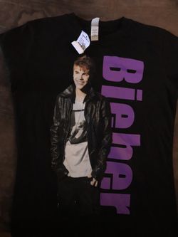 Brand new Justin Bieber shirt with tags size small
