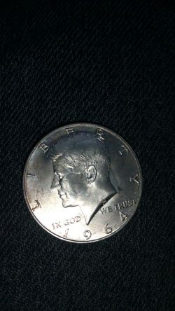 1964 Pure silver Kennedy half dollar