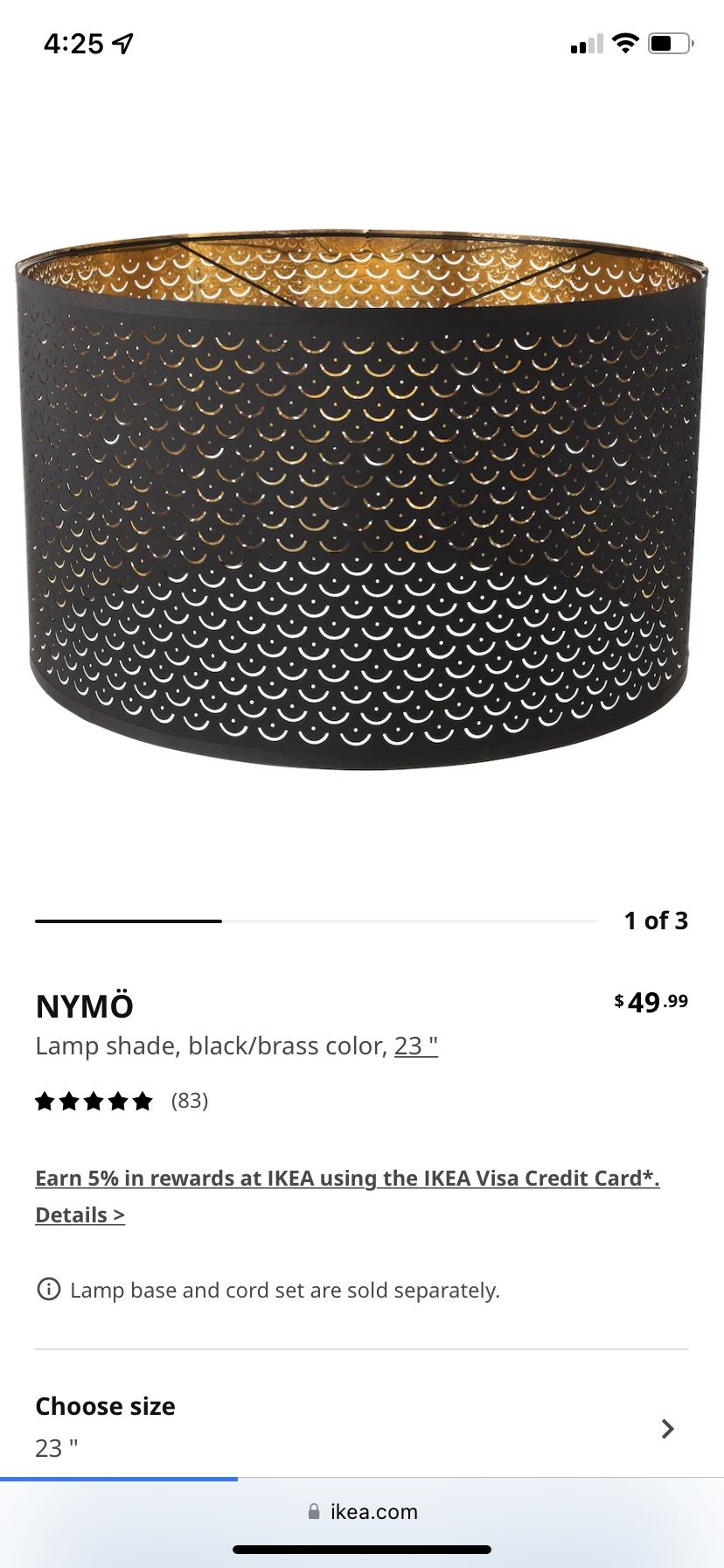 IKEA Nymo Lampshade