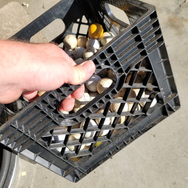 Crate Of Golf Balls