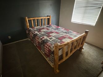 Log bed frames- Queen and Bunk Beds