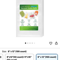 New L’ELEF MISTICO 100pcs 8in x 12in Vacuum Sealer 