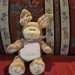 EASTER STARBUCKS 2008 IN  A BUNNY RABBIT COSTUME SOFT  PLUSH  ANIMAL TOY