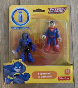 Fisher-Price Imaginext DC Justice League SUPERMAN & DARKSEID Figure MOC
