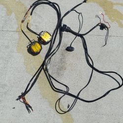 3" Yellow Pod Lights With Harness
