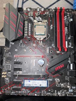 MSI Gaming Motherboard with CPU and SSD