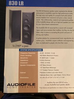 Tower speakers