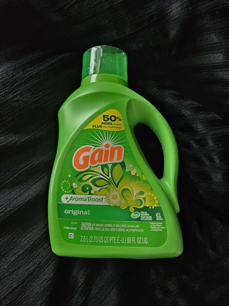 $10 Each (2 Available) Gain Original Liquid Laundry Detergent 88oz