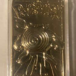 Pokemon 61 Poliwhirl 23kt Gold Plated Nintendo Trading Card