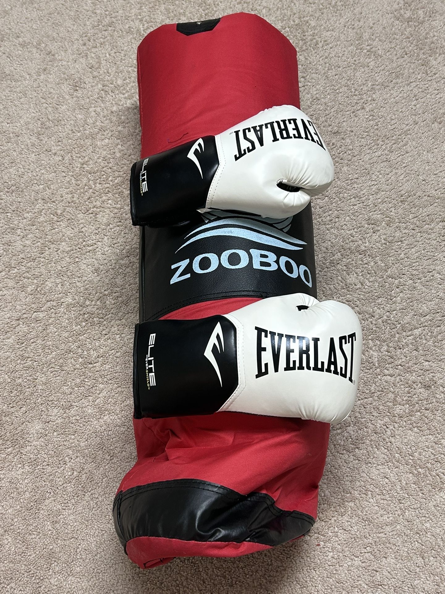 Punching Bag With Gloves
