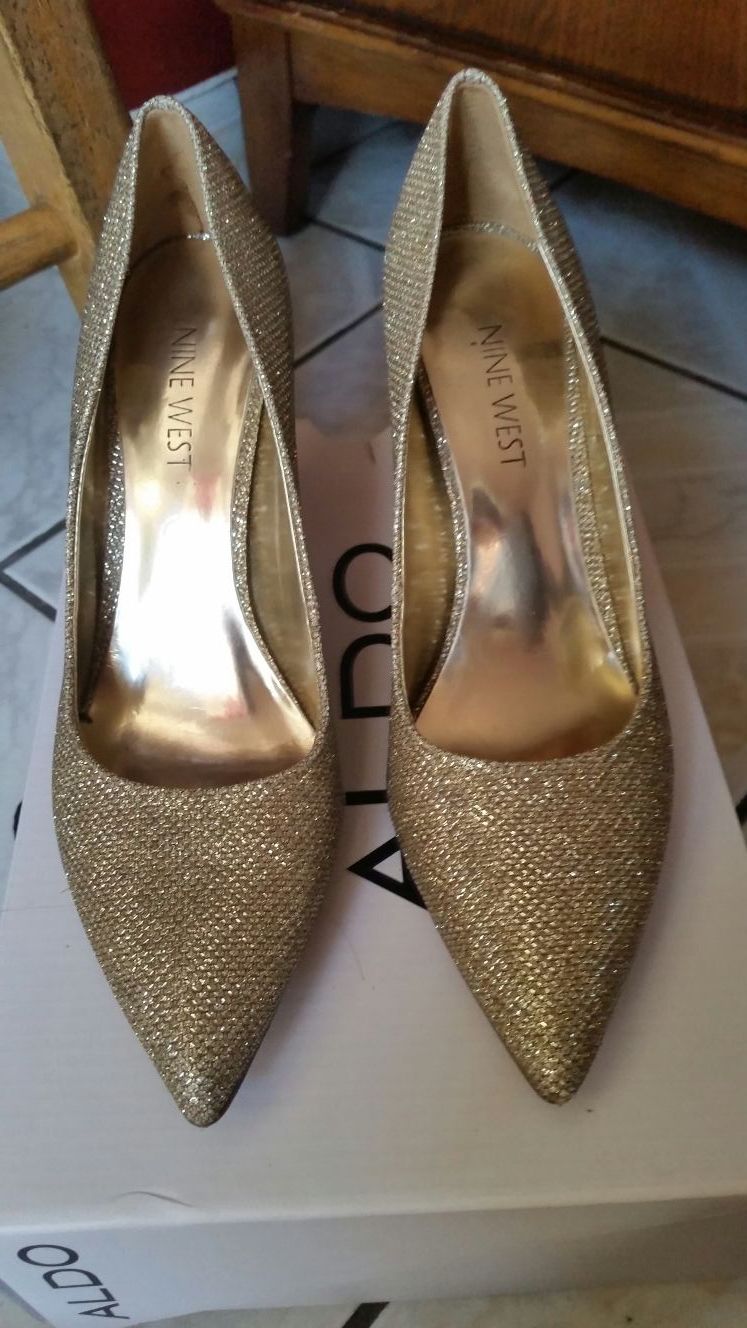 Nine West Gold Heels