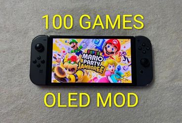 NINTENDO SWITCH OLED with 125 SWITCH GAMES